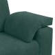 Sötétzöld bársony loveseat kanapé 120 cm