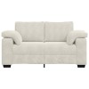 Krém bársony loveseat kanapé 160x77x82 cm
