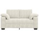 Krém bársony loveseat kanapé 120 cm