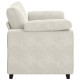 Krém bársony loveseat kanapé 120 cm