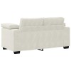 Krém bársony loveseat kanapé 160x77x82 cm
