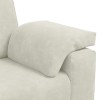 Krém bársony loveseat kanapé 160x77x82 cm