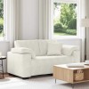 Krém bársony loveseat kanapé 160x77x82 cm