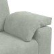 Világosszürke bársony loveseat kanapé 140 cm