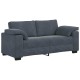 Sötétszürke bársony loveseat kanapé 140 cm