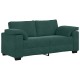 Sötétzöld bársony loveseat kanapé 140 cm Sötétzöld bársony loveseat kanapé 140 cm