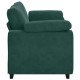 Sötétzöld bársony loveseat kanapé 140 cm Sötétzöld bársony loveseat kanapé 140 cm