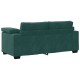 Sötétzöld bársony loveseat kanapé 140 cm Sötétzöld bársony loveseat kanapé 140 cm