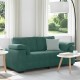 Sötétzöld bársony loveseat kanapé 140 cm Sötétzöld bársony loveseat kanapé 140 cm