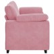 Rózsaszín bársony loveseat kanapé 140 cm Rózsaszín bársony loveseat kanapé 140 cm