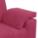 Bordó bársony loveseat kanapé 140 cm Bordó bársony loveseat kanapé 140 cm
