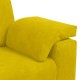 Sárga bársony loveseat kanapé 140 cm