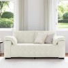 Krém bársony loveseat kanapé 180x77x82 cm
