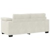 Krém bársony loveseat kanapé 180x77x82 cm