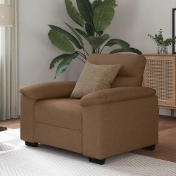 Barna szövet kanapéfotel 60 cm