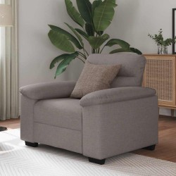 Tópszínű szövet kanapéfotel 60 cm