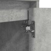 2 db betonszürke éjjeliszekrény led-fényekkel 38x34x50 cm
