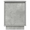 2 db betonszürke éjjeliszekrény led-fényekkel 38x34x50 cm