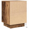 2 db antik fa éjjeliszekrények led világítással 38x34x50 cm
