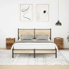 2 db antik fa éjjeliszekrények led világítással 38x34x50 cm