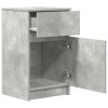 2 db betonszürke szerelt fa éjjeliszekrény 39x35x65 cm