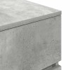 2 db betonszürke szerelt fa éjjeliszekrény 39x35x65 cm
