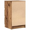 2 db antik fa éjjeliszekrények 3 fiókkal 39x35x65 cm