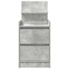 2 db betonszürke éjjeliszekrények 2 fiókkal 38x34x80 cm