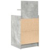 2 db betonszürke éjjeliszekrények 2 fiókkal 38x34x80 cm