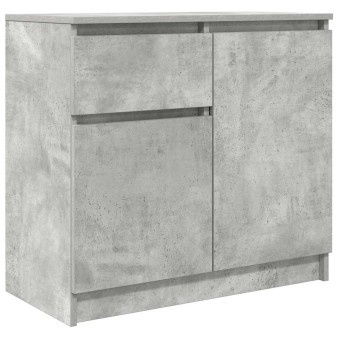 Betonszürke szerelt fa tálalószekrény fiókos 71x35x65 cm