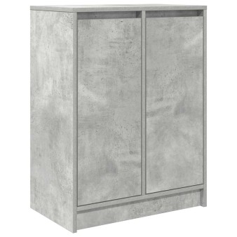 Betonszürke szerelt fa tálalószekrény 57x34x76 cm