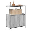 Szürke sonoma fürdőszobaszekrény polcokkal 76,5x35x95 cm