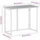 Világosszürke polyrattan összecsukható kerti asztal 90x51x75 cm Világosszürke polyrattan összecsukható kerti asztal 90x51x75 cm