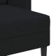 Fekete anyagból 2 üléses kanapé l-alakú kanapéval 125 cm Fekete anyagból 2 üléses kanapé l-alakú kanapéval 125 cm