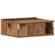 2 db antik fa szerelt fa lebegő éjjeliszekrények 40x32x15 cm