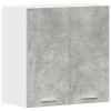 Betonszürke szerelt fa konyhai fali szekrény 60x31x60 cm