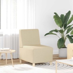Krémszínű szövet kanapéfotel 55 cm