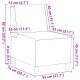 Sárga bársony kanapéfotel 55 cm
