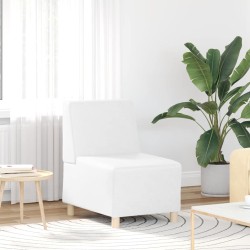 Fehér műbőr fotel 55 cm