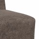 Sötétszürke művelúr kanapéfotel 55 cm