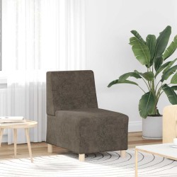 Sötétszürke művelúr kanapéfotel 55 cm