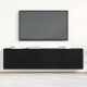 2 db fekete tölgyfa tv-szekrény 160 x 30 x 41 cm
