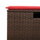 6 részes barna polyrattan kerti ülőgarnitúra párnával 6 részes barna polyrattan kerti ülőgarnitúra párnával