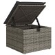 11 részes szürke polyrattan kerti ülőgarnitúra párnákkal