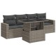 5 részes szürke polyrattan kerti ülőgarnitúra párnákkal 5 részes szürke polyrattan kerti ülőgarnitúra párnákkal