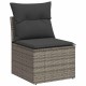5 részes szürke polyrattan kerti ülőgarnitúra párnákkal 5 részes szürke polyrattan kerti ülőgarnitúra párnákkal