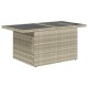 7 részes világosszürke polyrattan kerti ülőgarnitúra párnákkal 7 részes világosszürke polyrattan kerti ülőgarnitúra párnákkal