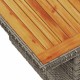 7 részes szürke polyrattan kerti ülőgarnitúra párnákkal