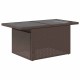9 részes fekete polyrattan akácfa kerti ülőgarnitúra párnákkal 9 részes fekete polyrattan akácfa kerti ülőgarnitúra párnákkal