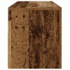 2 db antik fa színű éjjeliszekrény led-del 60 x 35 x 40 cm
